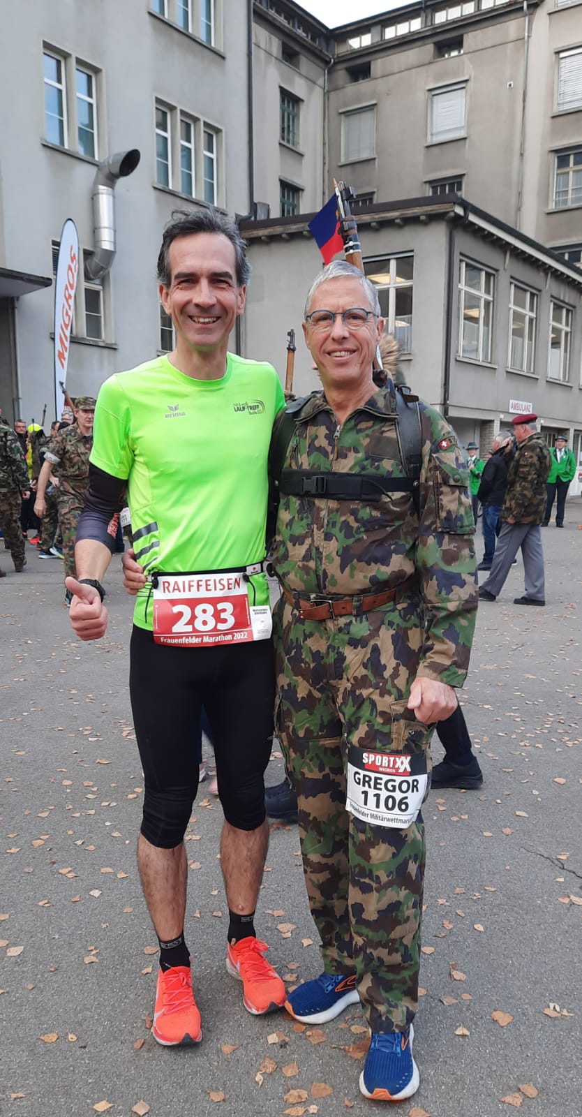 Alex und Gregor vor dem Start in Frauenfeld
